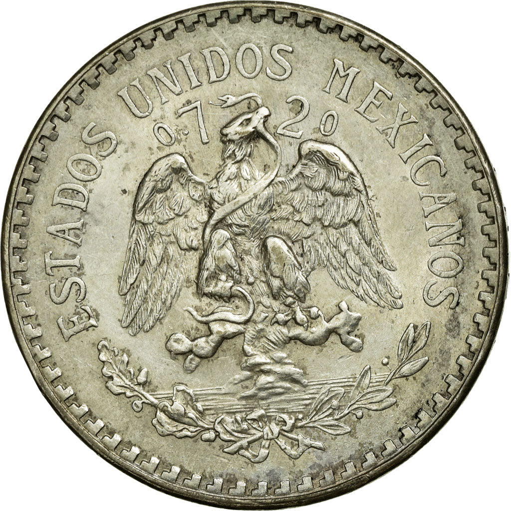 Coin, Mexico, Peso, 1945, Mexico City, AU(50-53), Silver, KM:455
