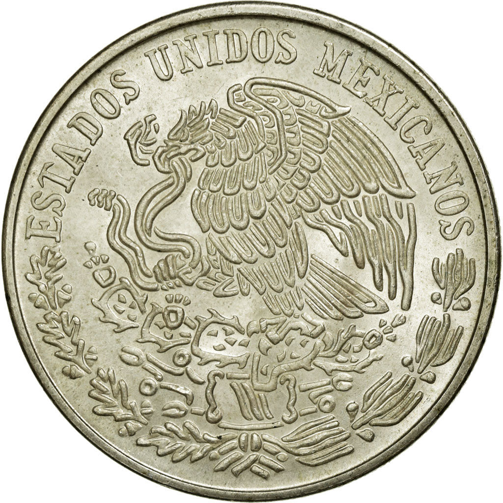Moneda, México, 100 Pesos, 1977, Mexico City, MBC, Plata, KM:483.1