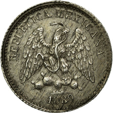 Coin, Mexico, 5 Centavos, 1889, Chihuahua, EF(40-45), Silver, KM:398.1