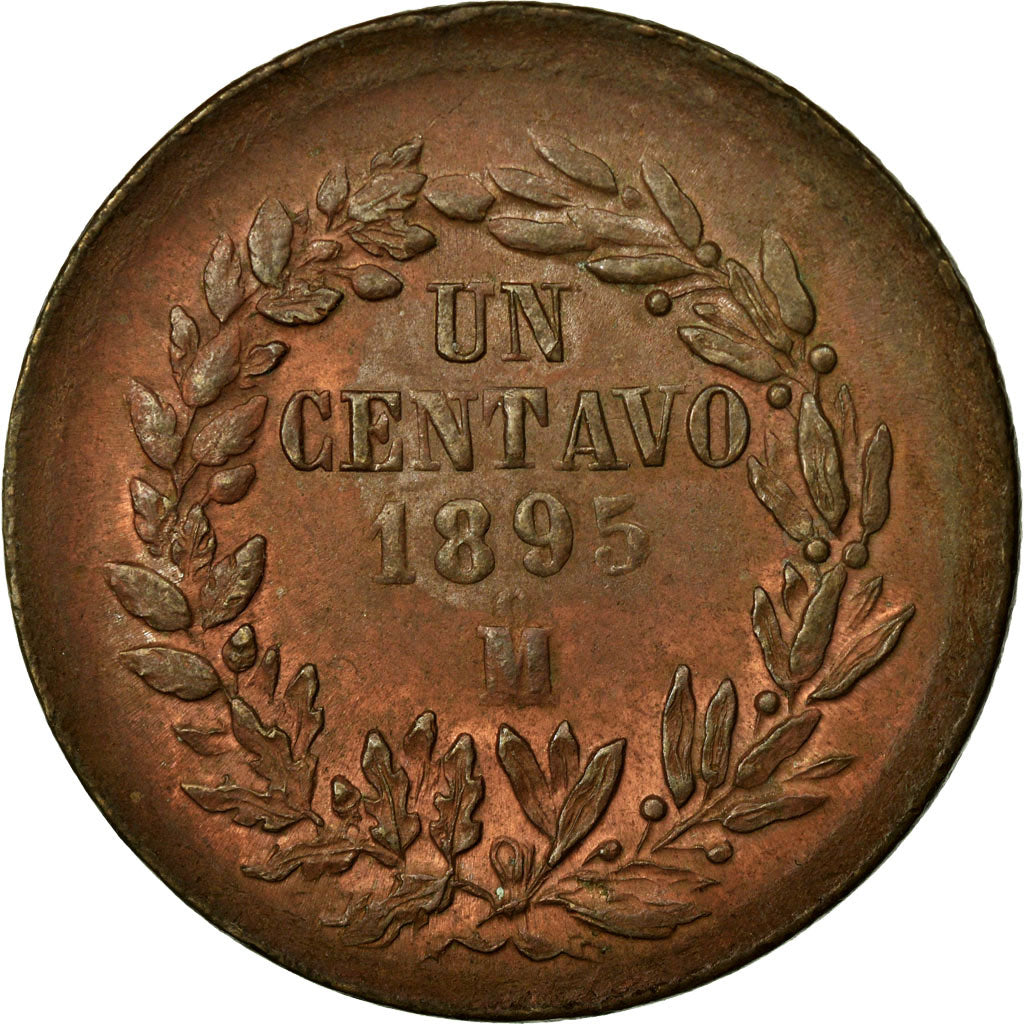 Coin, Mexico, Centavo, 1895, Mexico City, EF(40-45), Copper, KM:391.6