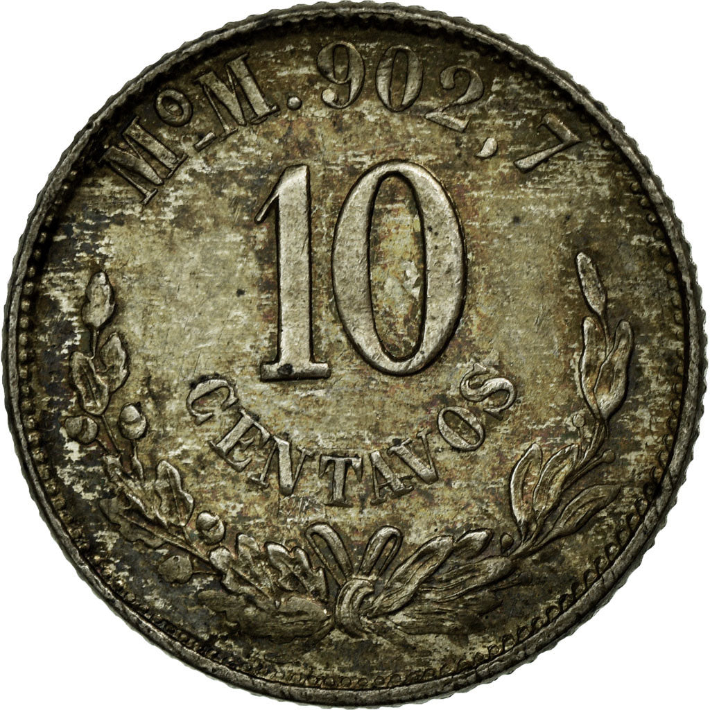 Coin, Mexico, 10 Centavos, 1893, Mexico City, VF(30-35), Silver, KM:403.7