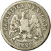 Moneda, México, 10 Centavos, 1892, Guadalajara, BC+, Plata, KM:403.4