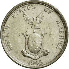 Coin, Philippines, 50 Centavos, 1945, EF(40-45), Silver, KM:183