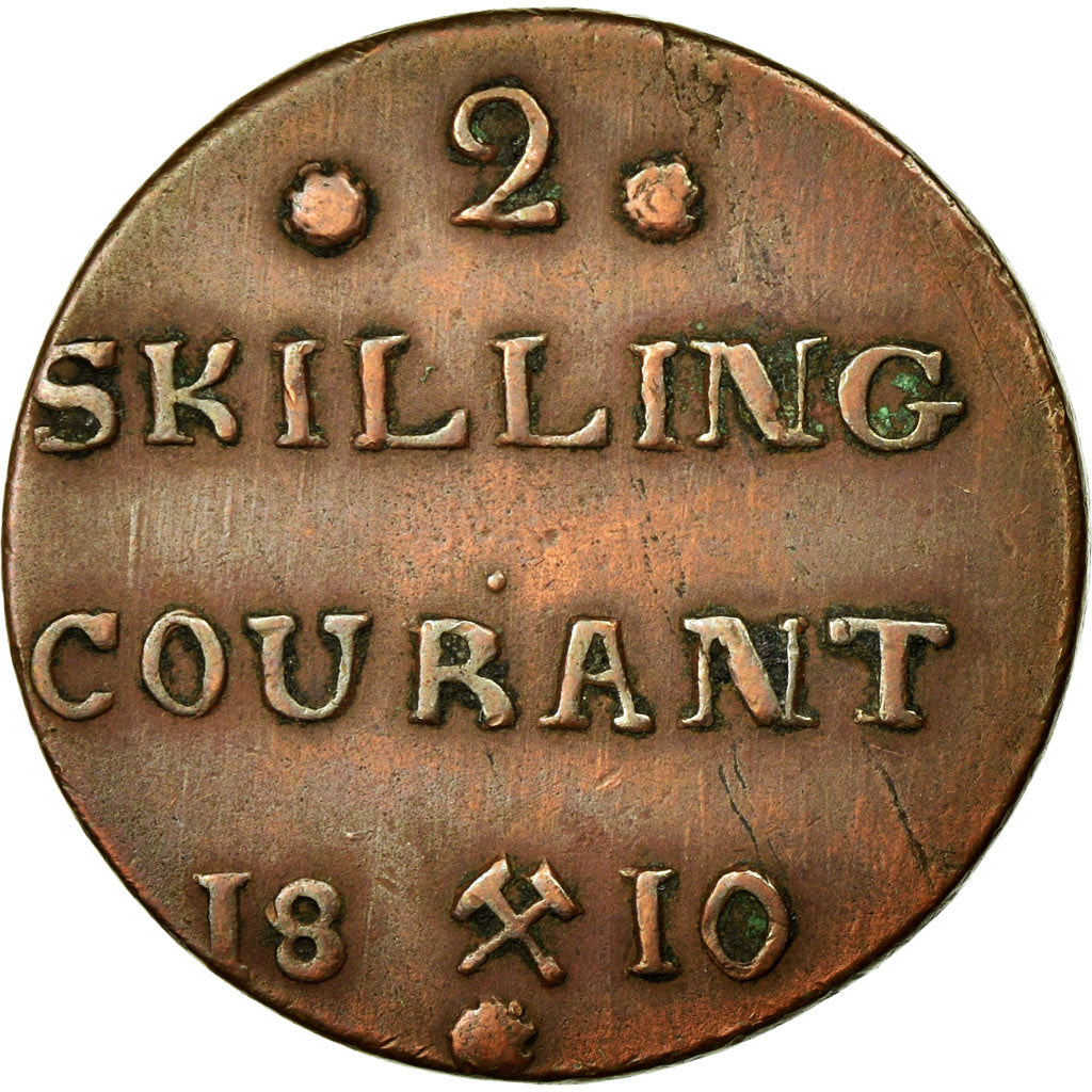 Coin, Norway, 2 Skilling, 1810, EF(40-45), Copper, KM:280.1