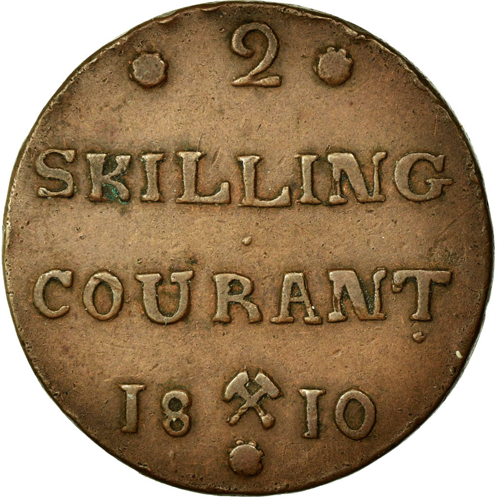 Coin, Norway, 2 Skilling, 1810, VF(30-35), Copper, KM:280.1