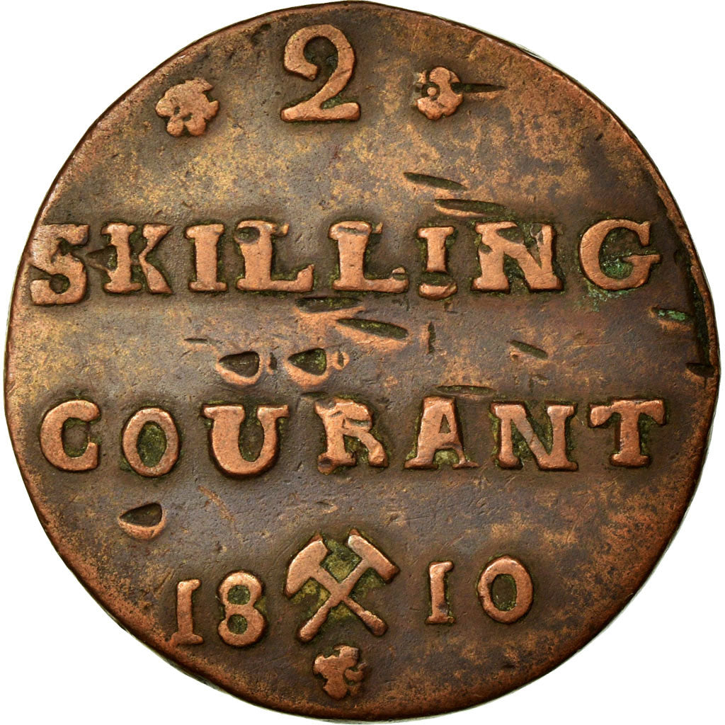 Coin, Norway, 2 Skilling, 1810, VF(20-25), Copper, KM:280.1