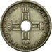 Coin, Norway, Haakon VII, Krone, 1936, EF(40-45), Copper-nickel, KM:385