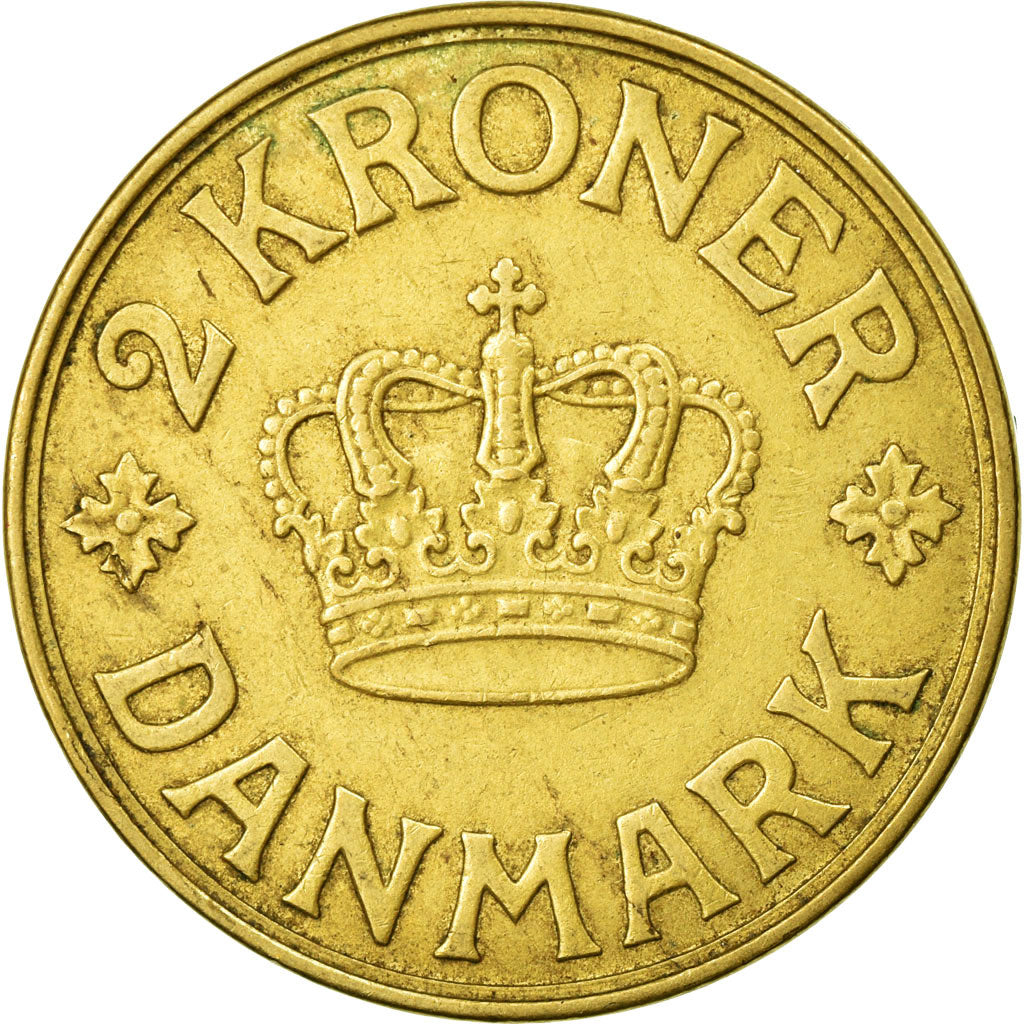 Munten, Denemarken, Christian X, 2 Kroner, 1941, Copenhagen, ZF