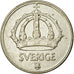 Coin, Sweden, Gustaf V, 50 Öre, 1949, EF(40-45), Silver, KM:817