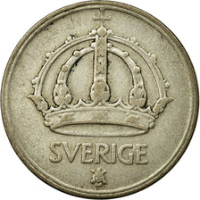 Coin, Sweden, Gustaf V, 50 Öre, 1949, VF(30-35), Silver, KM:817
