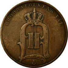 Coin, Sweden, Oscar II, 5 Öre, 1892, EF(40-45), Bronze, KM:757