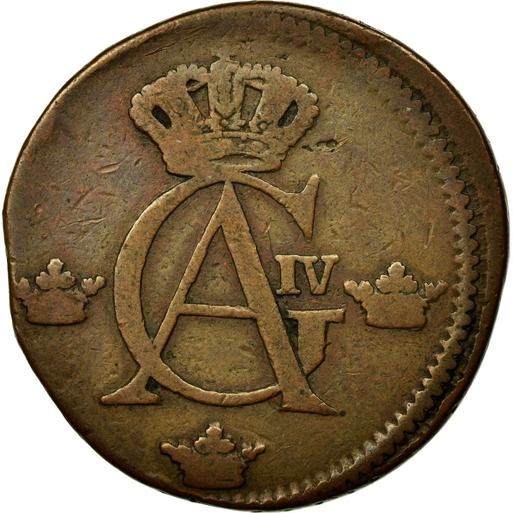Coin, Sweden, Gustaf IV Adolf, 1/2 Skilling, 1807, VF(30-35), Copper, KM:565