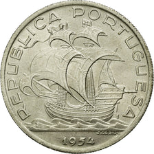 Coin, Portugal, 10 Escudos, 1954, AU(55-58), Silver, KM:586