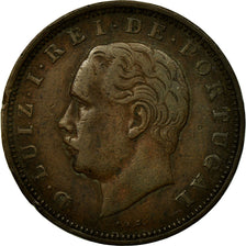 Coin, Portugal, Luiz I, 20 Reis, 1882, VF(30-35), Bronze, KM:527