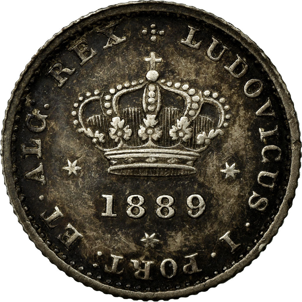 Monnaie, Portugal, Luiz I, 50 Reis, 1889, TTB, Argent, KM:506.2