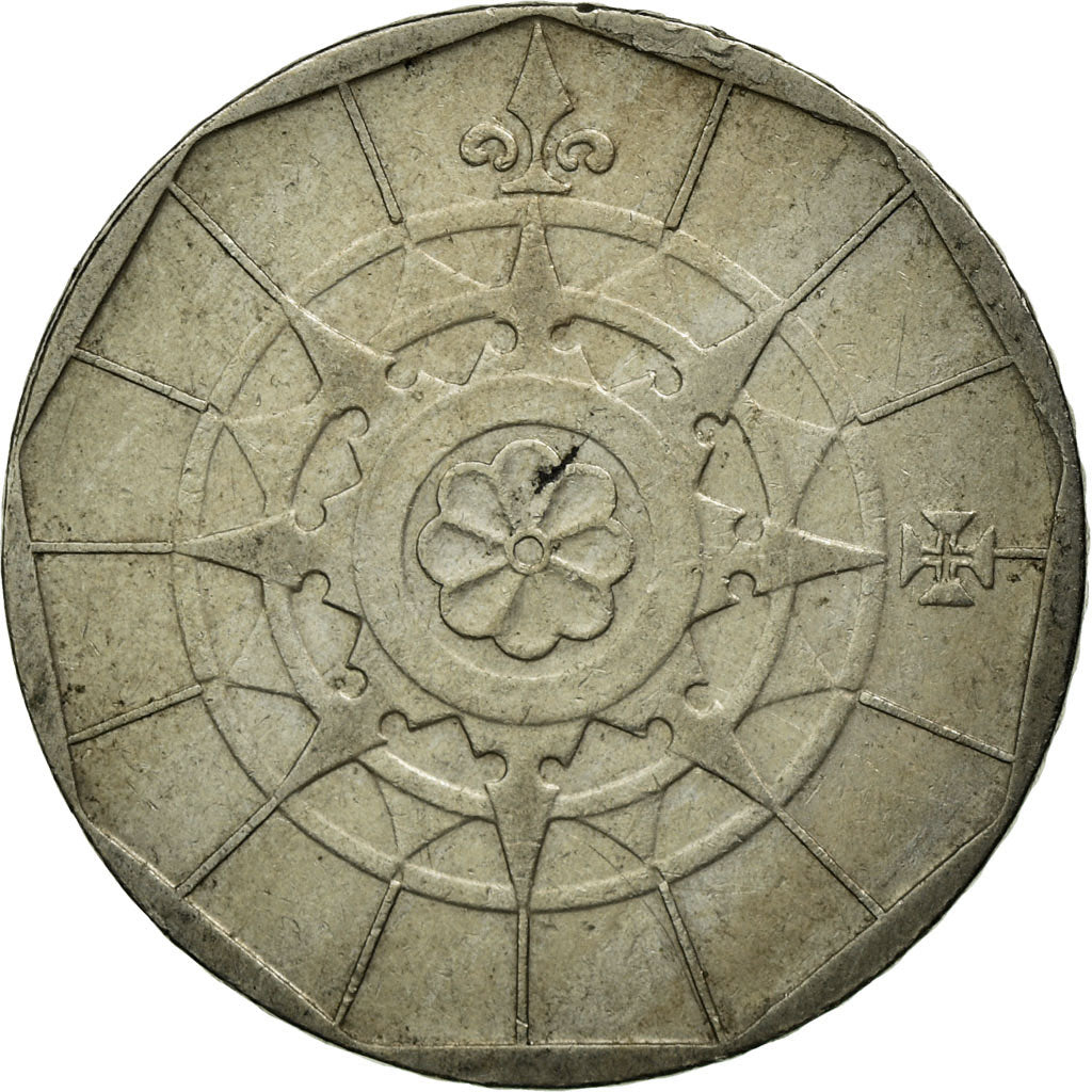 Moneda, Portugal, 20 Escudos, 1988, Lisbon, BC+, Cobre - níquel, KM:634.1