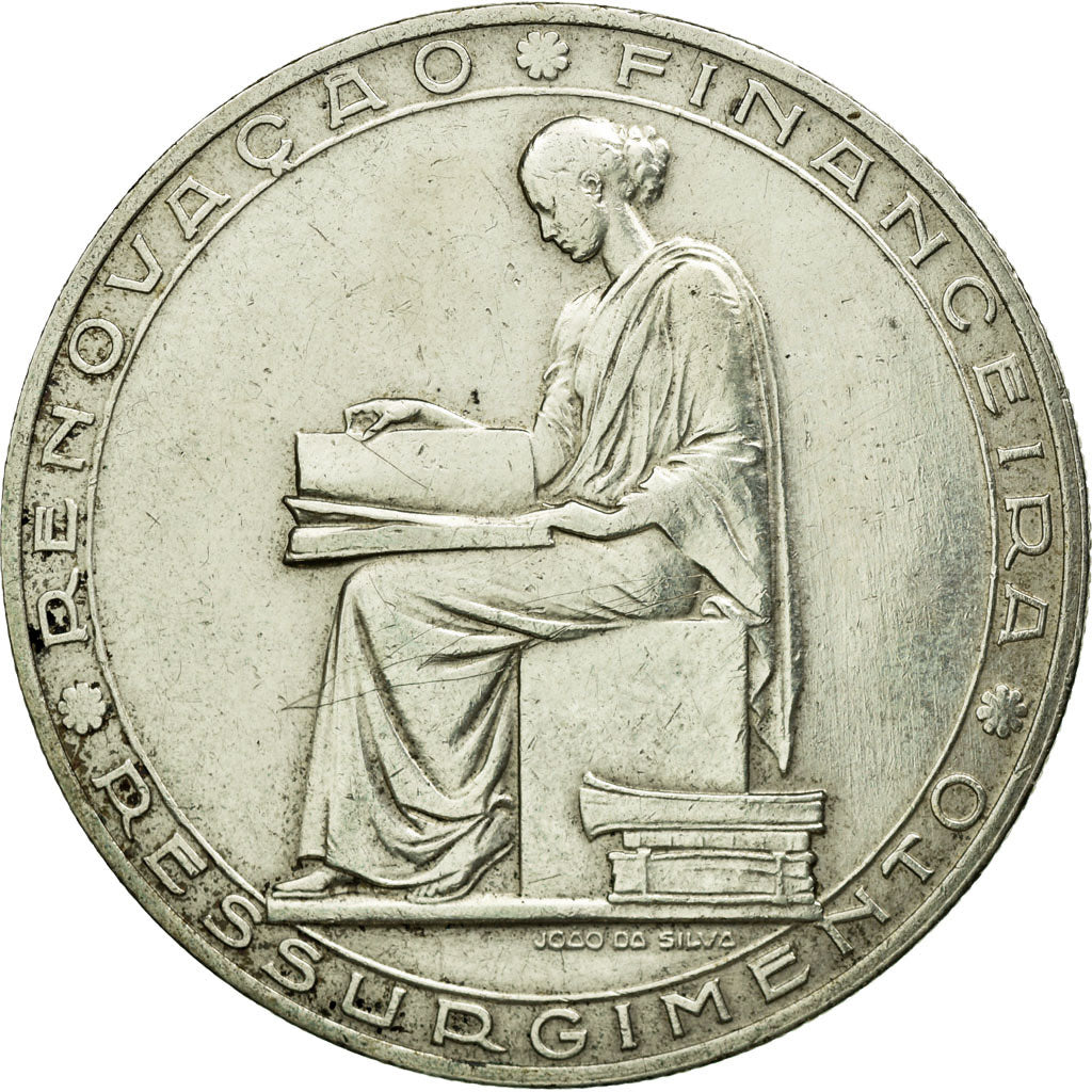 Coin, Portugal, 20 Escudos, 1953, EF(40-45), Silver, KM:585