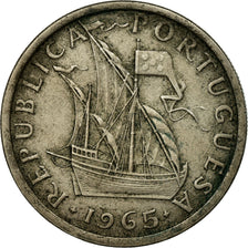 Coin, Portugal, 5 Escudos, 1965, VF(30-35), Copper-nickel, KM:591