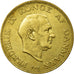 Coin, Denmark, Frederik IX, Krone, 1958, Copenhagen, VF(30-35), Aluminum-Bronze