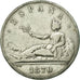 Coin, Spain, Provisional Government, 5 Pesetas, 1870, Madrid, VF(30-35), Silver