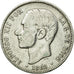 Coin, Spain, Alfonso XII, 5 Pesetas, 1881, Madrid, VF(30-35), Silver, KM:688