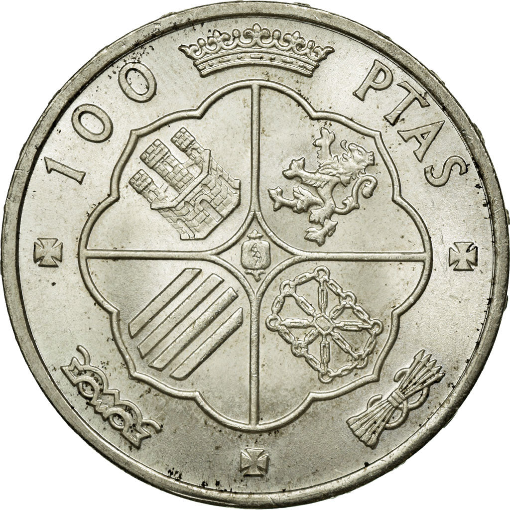 Coin, Spain, Caudillo and regent, 100 Pesetas, 1966, Madrid, EF(40-45), Silver
