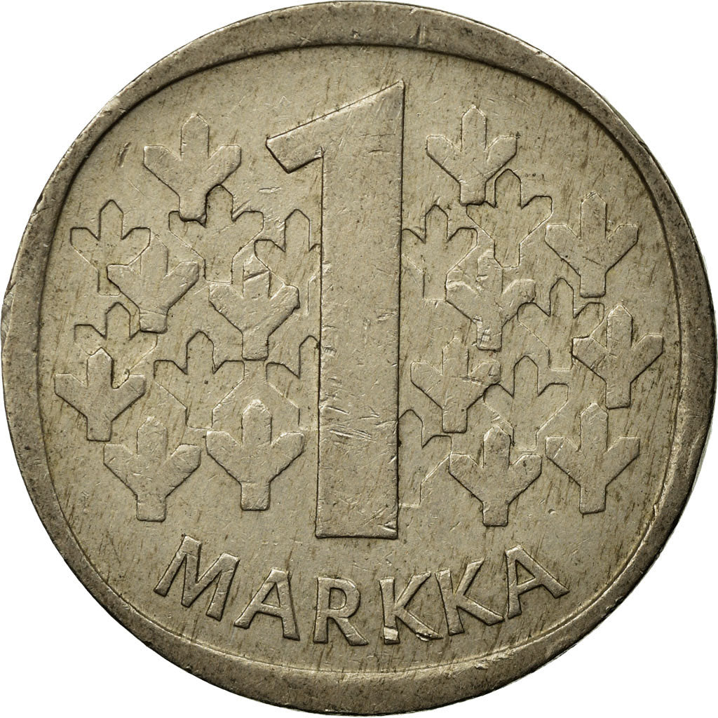 Moneta, Finlandia, Markka, 1977, MB, Rame-nichel, KM:49a