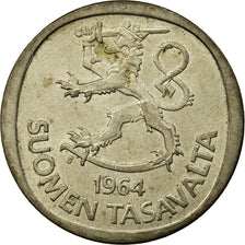 Coin, Finland, Markka, 1964, EF(40-45), Silver, KM:49