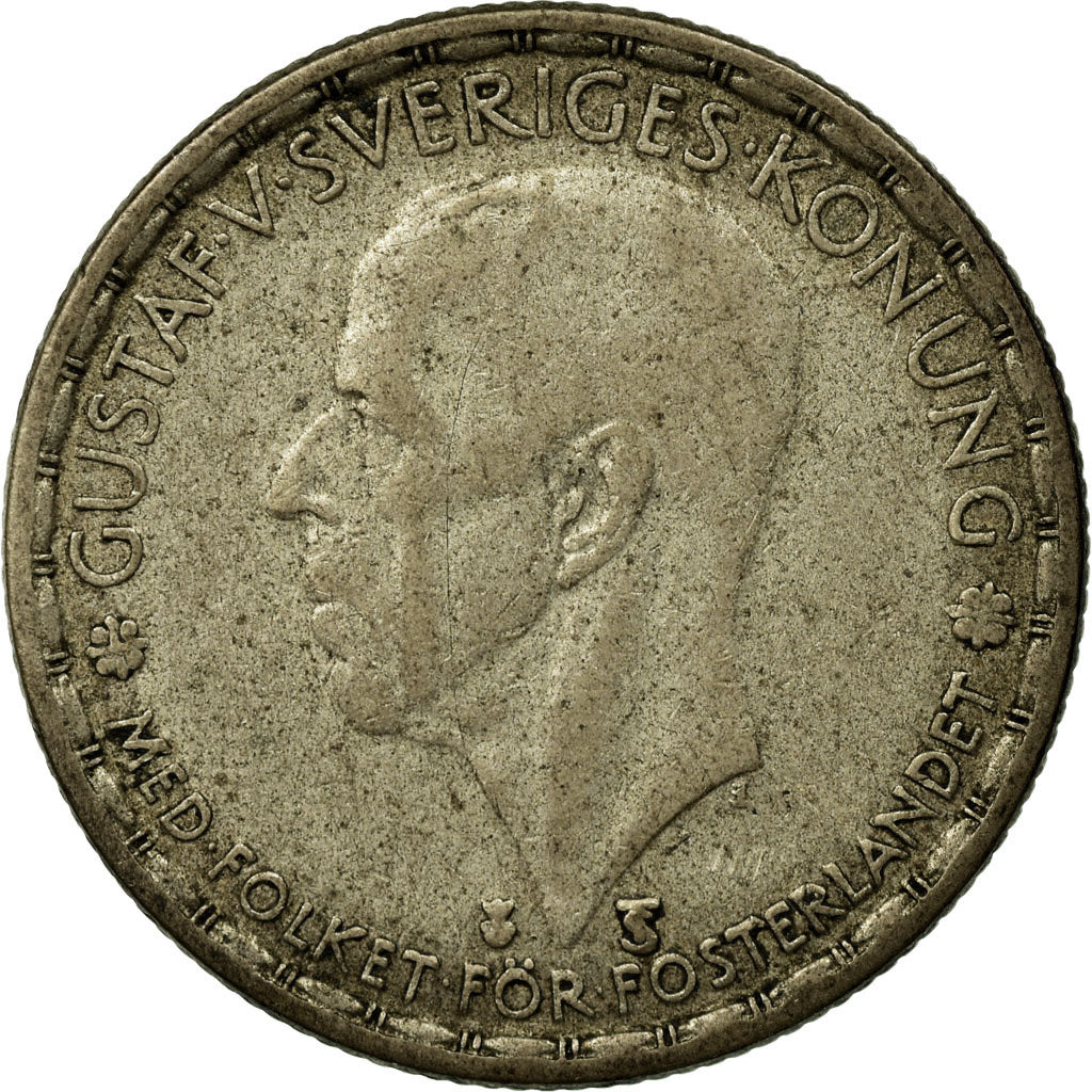 Monnaie, Suède, Gustaf V, Krona, 1949, TB+, Argent, KM:814