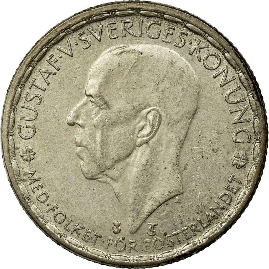 Coin, Sweden, Gustaf V, Krona, 1946, EF(40-45), Silver, KM:814