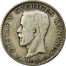 Coin, Sweden, Gustaf V, Krona, 1932, EF(40-45), Silver, KM:786.2