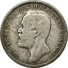 Coin, Sweden, Oscar II, Krona, 1898, VF(30-35), Silver, KM:760