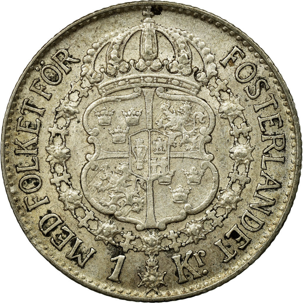Coin, Sweden, Gustaf V, Krona, 1941, EF(40-45), Silver, KM:786.2