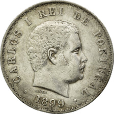 Munten, Portugal, Carlos I, 500 Reis, 1899, ZF+, Zilver, KM:535
