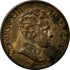 Coin, Spain, Alfonso XIII, Centimo, 1906, Madrid, EF(40-45), Bronze, KM:726