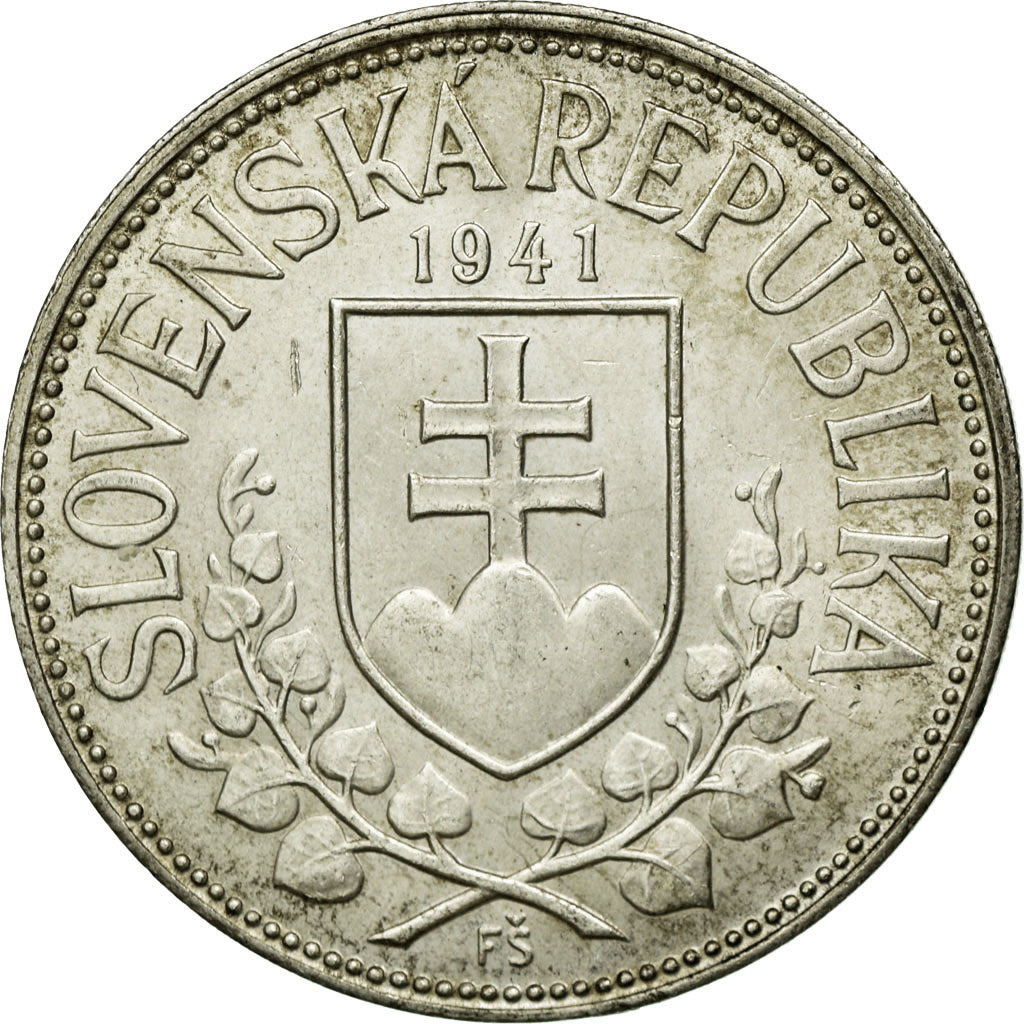 Moneta, Slovacchia, 20 Korun, 1941, BB, Argento, KM:7.1