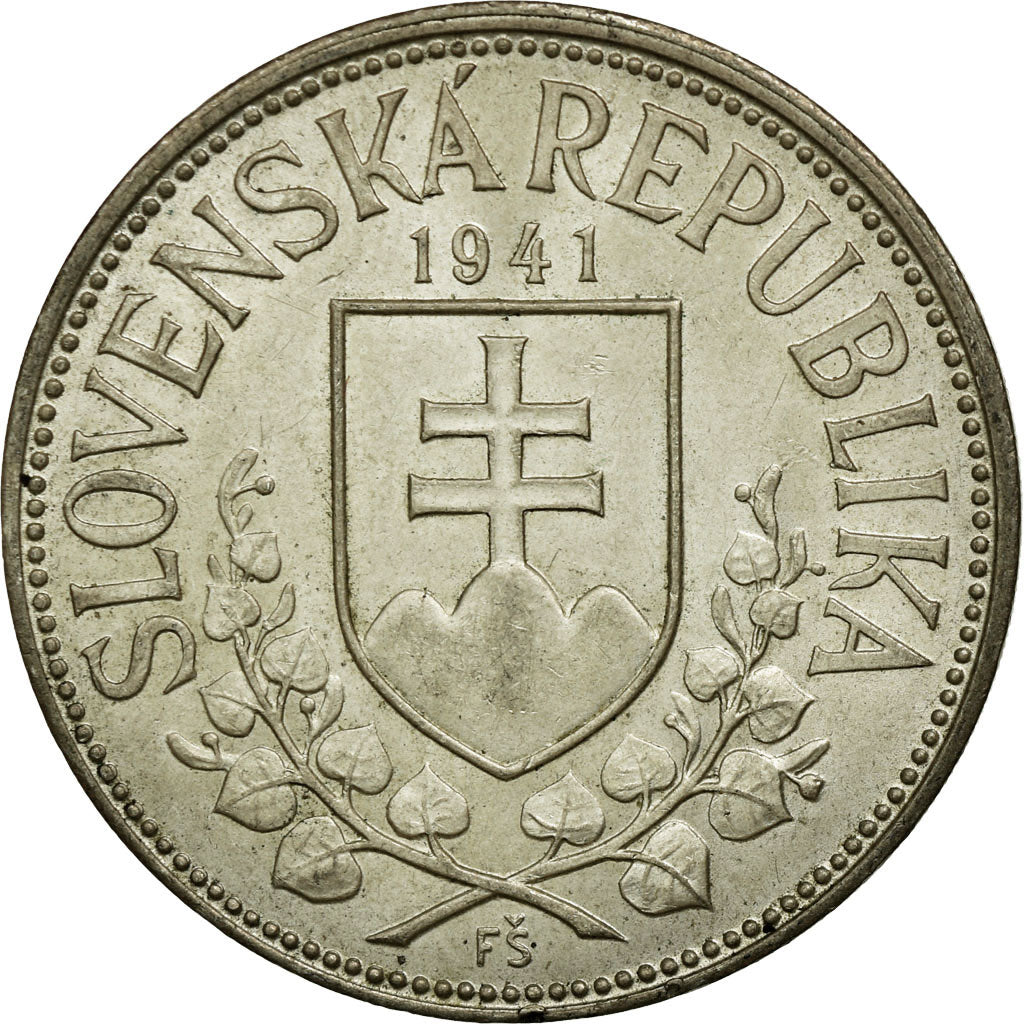 Coin, Slovakia, 20 Korun, 1941, EF(40-45), Silver, KM:7.1