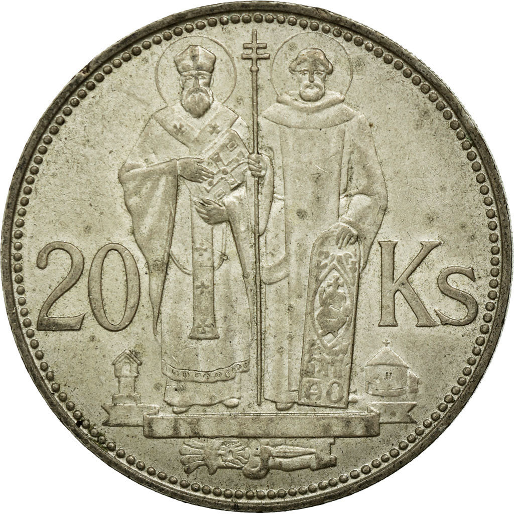 Coin, Slovakia, 20 Korun, 1941, EF(40-45), Silver, KM:7.1
