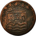 Monnaie, NETHERLANDS EAST INDIES, Duit, 1744, Utrecht, TB, Cuivre, KM:152.2