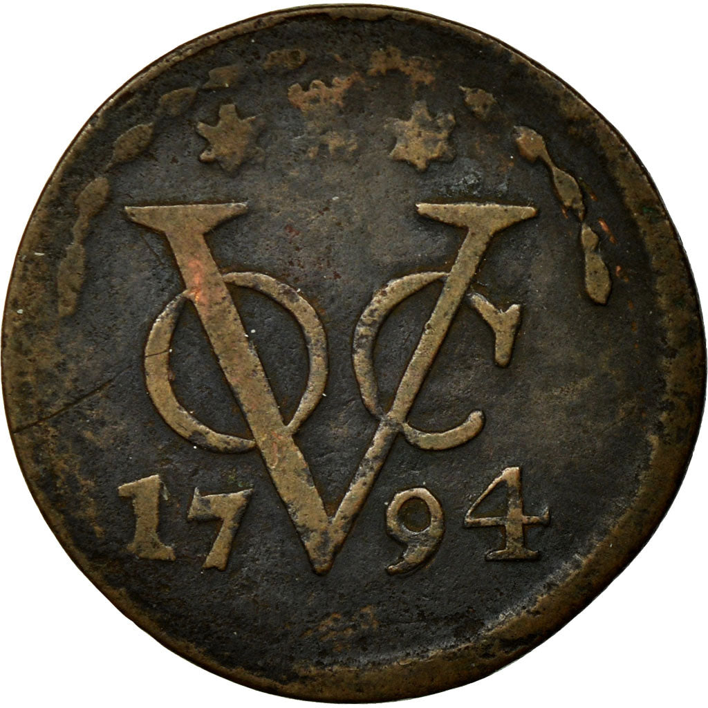 Coin, NETHERLANDS EAST INDIES, Duit, 1794, Utrecht, VF(20-25), Copper, KM:159