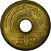 Coin, Japan, Hirohito, 5 Yen, 1970, EF(40-45), Brass, KM:72a