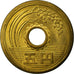 Coin, Japan, Hirohito, 5 Yen, 1966, EF(40-45), Brass, KM:72a