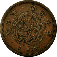 Coin, Japan, Mutsuhito, Sen, 1877, EF(40-45), Copper, KM:17.1