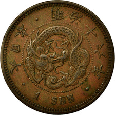 Coin, Japan, Mutsuhito, Sen, 1883, EF(40-45), Copper, KM:17.2