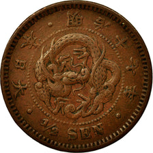 Coin, Japan, Mutsuhito, 1/2 Sen, 1884, EF(40-45), Copper, KM:16.2
