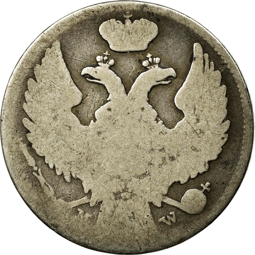 Coin, Poland, Nicholas I, Zloty-15 Kopeks, 1838, Moneta Wschovensis, VF(20-25)