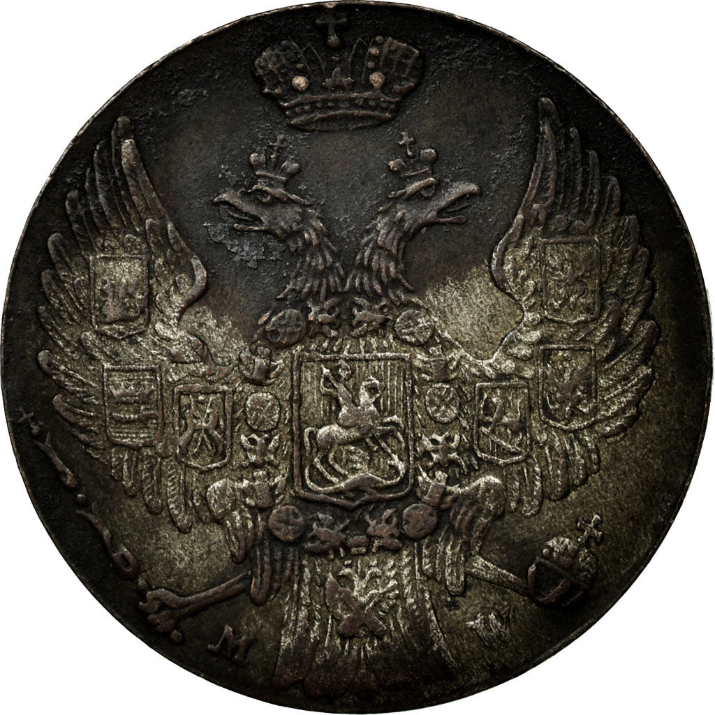 Coin, Poland, Nicholas I, 10 Groszy, 1840, Moneta Wschovensis, VF(20-25)