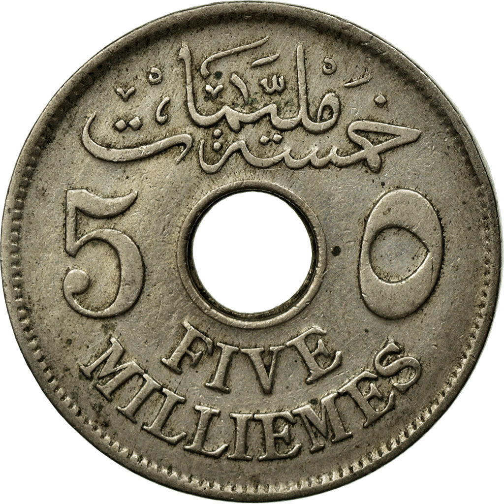 Monnaie, Égypte, Hussein Kamil, 5 Milliemes, 1917, TB+, Copper-nickel, KM:315
