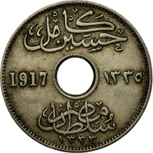 Monnaie, Égypte, Hussein Kamil, 5 Milliemes, 1917/AH1335, TB+, Copper-nickel