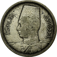 Coin, Egypt, Farouk, 2 Piastres, 1937/AH1356, British Royal Mint, EF(40-45)